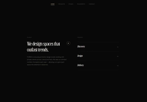 Custom Website | Interior Design Studio