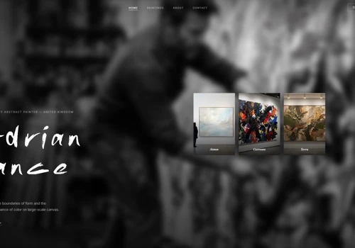 Contemporary painter, Editorial portfolio