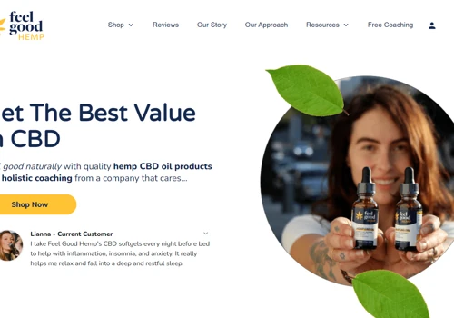 Feel Good Hemp CBD Ecommerce Website Development