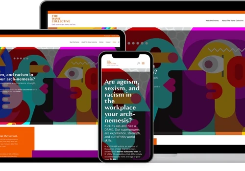Dame Collective membership website redesign