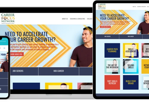 Career coaching website redesign
