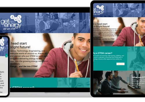 STEM energy website redesign