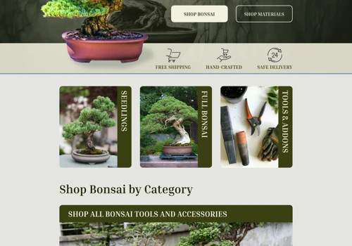 Bonsai Farms Website Design