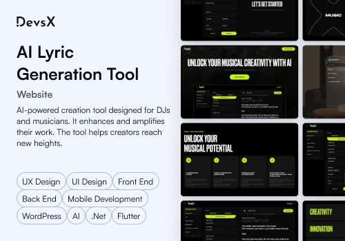 Web | AI lyric generation tool