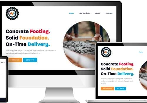 Triple V Formwork & Transport Inc. Website