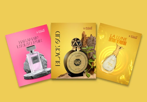 Luxury Perfume Poster Design | Al Haramain