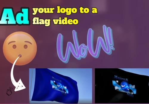 Ad your logo to a flag video