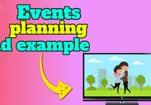 Events planning ad example