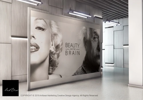 The visual encompassing Artbeat's core vision and approach: "brain-friendly" Top-drawer creative that are highly influential and impossible to ignore