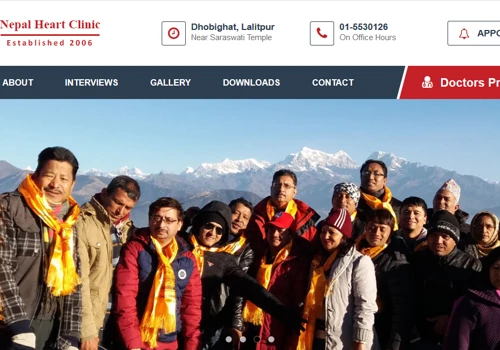 Corporate Website ( Nepal Heart Clinic )