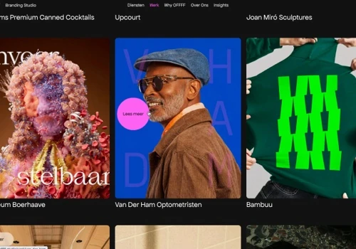 Creative website development for OFFFF