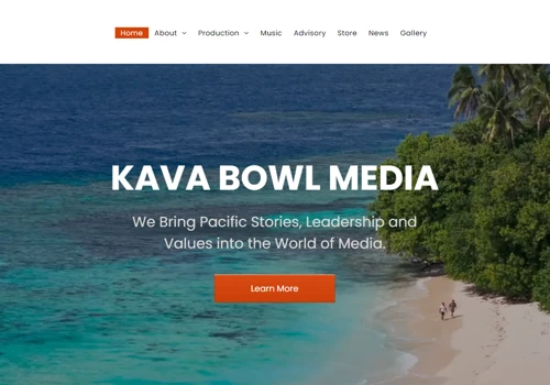 Media Focussed Website For Kava Bowl Media