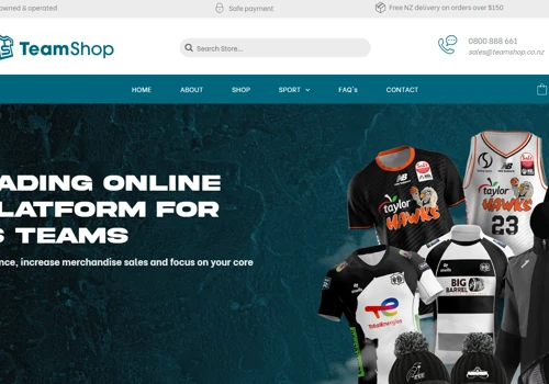 E-Commerce Store For Multiple Different Sports Tea
