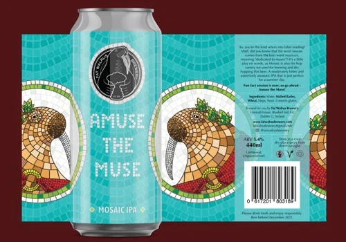 Craft Beer Label Design | "Amuse the Muse IPA"
