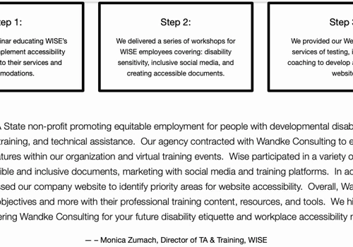 Building out accessibility features