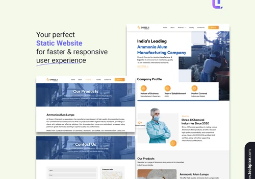 Web Development and SEO for Chemical industry