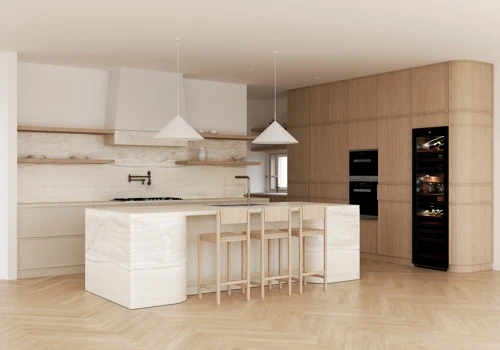 Minimalistic kitchen visualization