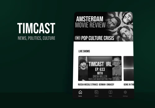 Delivered a Mobile App for TimCast’s Video Content