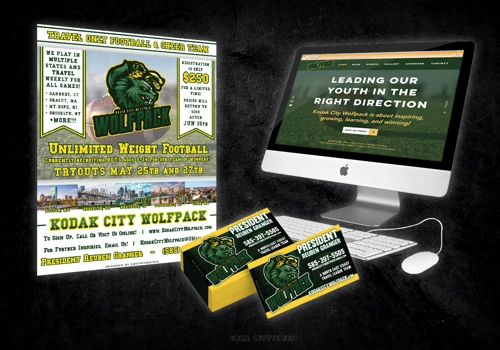 Kodak City Wolfpack Branding Package