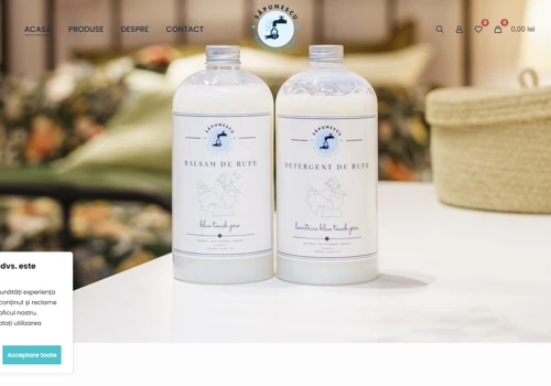 Web development for an online Detergent Shop