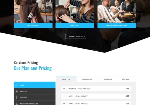 Website for salon