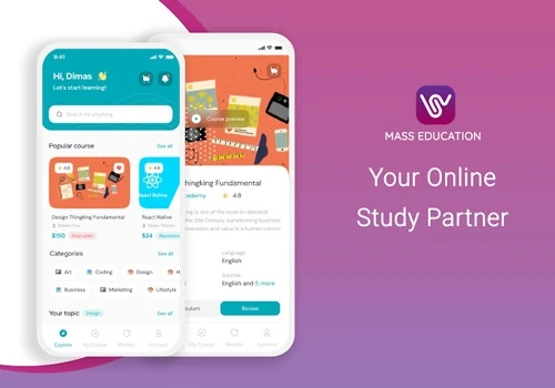 Education app UI/UX Design
