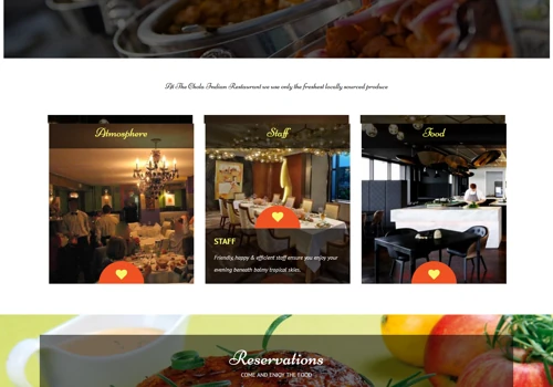 Restaurant Website with Table Booking
