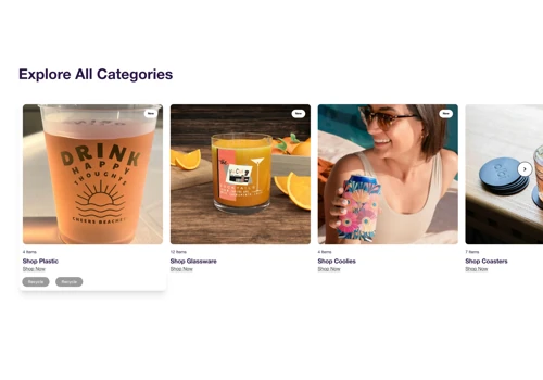 Branded Cups, Drinkware & Apparel Website