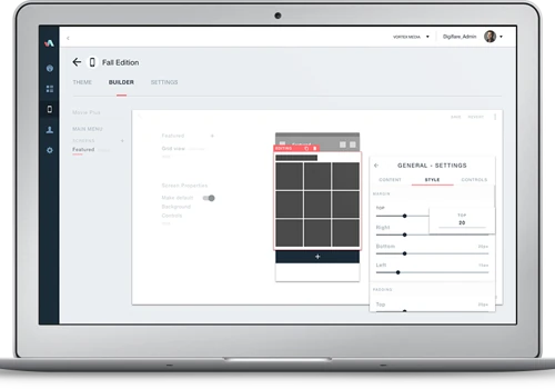 Videa - Design app in browser and generate dynamic app