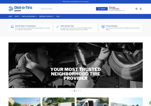 Dialatire.com Ecommerce Website