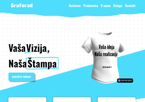 Dynamic Webshop for Graforad