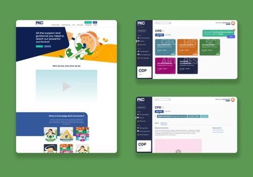 Website and portal for leading Curriculum provider