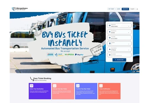 Mengedegna - Bus Ticket Booking System in Ethopia