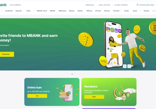 Digital bank "MBANK" - website development