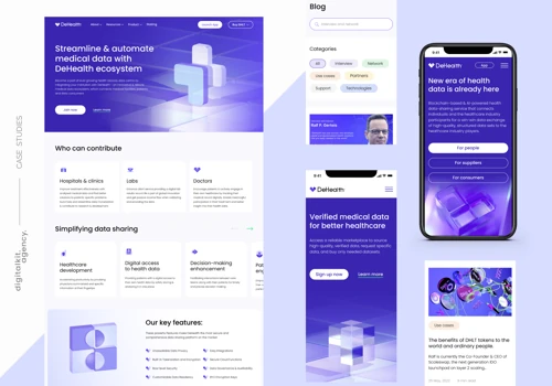 Website redesign for a Medical Data Bank