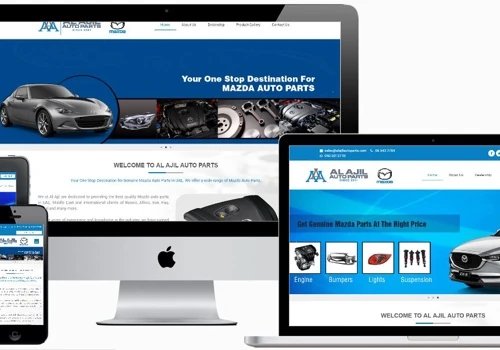 Al Ajil Auto Parts Trading Co LLC - Website Design & Development & Online Branding