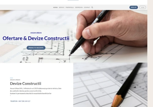 Estimate Website for a Construction Company based in Romania.