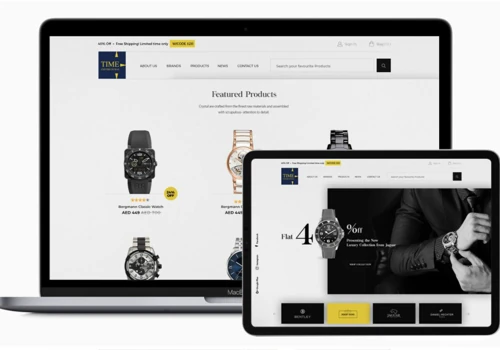 Time Centre Dubai - E-commerce Website Development & Web Designed By Element8 Dubai, UAE