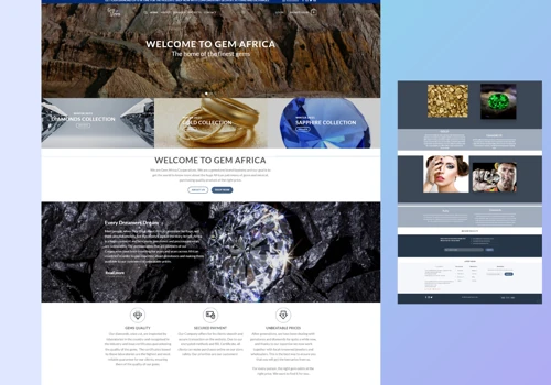 E-Commerce & Presentation Website for a Mining Company based in Africa