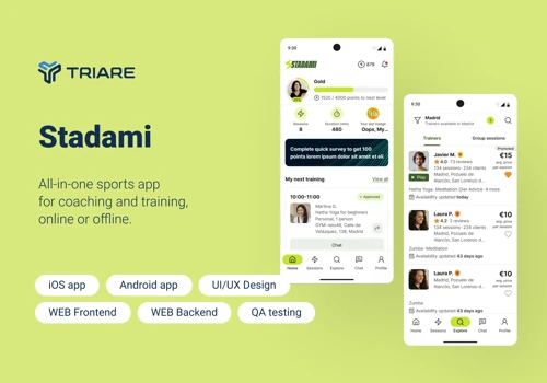 Stadami – Sports App for Coaching and Training