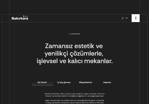 Bakırküre Architects Website