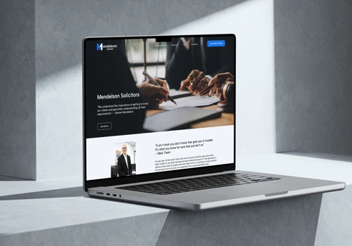 Corporate website redesign for law firm