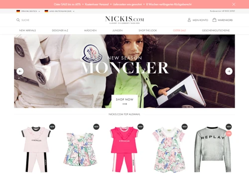 Onlineshop für NICKIS.com