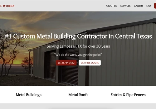 Web Upgrade for Custom Metal Building Contractor