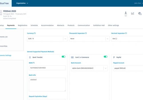 BlueTree Conference Management System Development