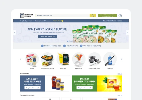 Food Service Direct E-commerce Platform