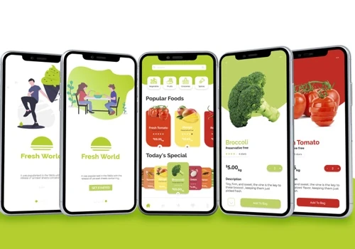 Fruits delivery app UI design