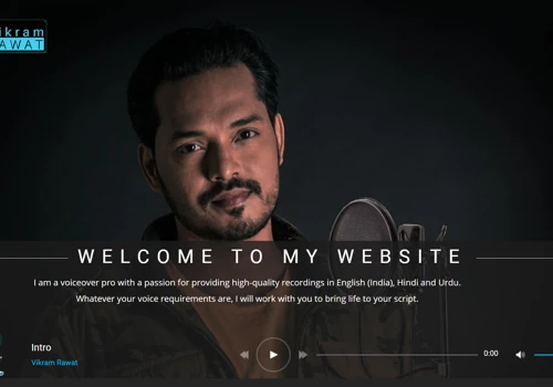 Voice over artist website