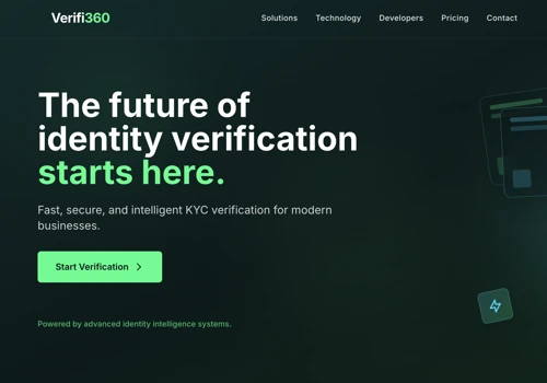 verifi360: Fast, secure, and intelligent KYC verif