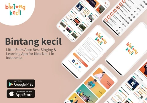 Bintang Kecil App: Best Singing & Learning App for Kids No. 1 in Indonesia.